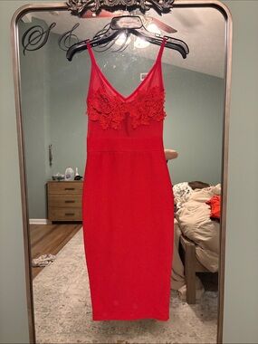 Red Lace Women's Dress